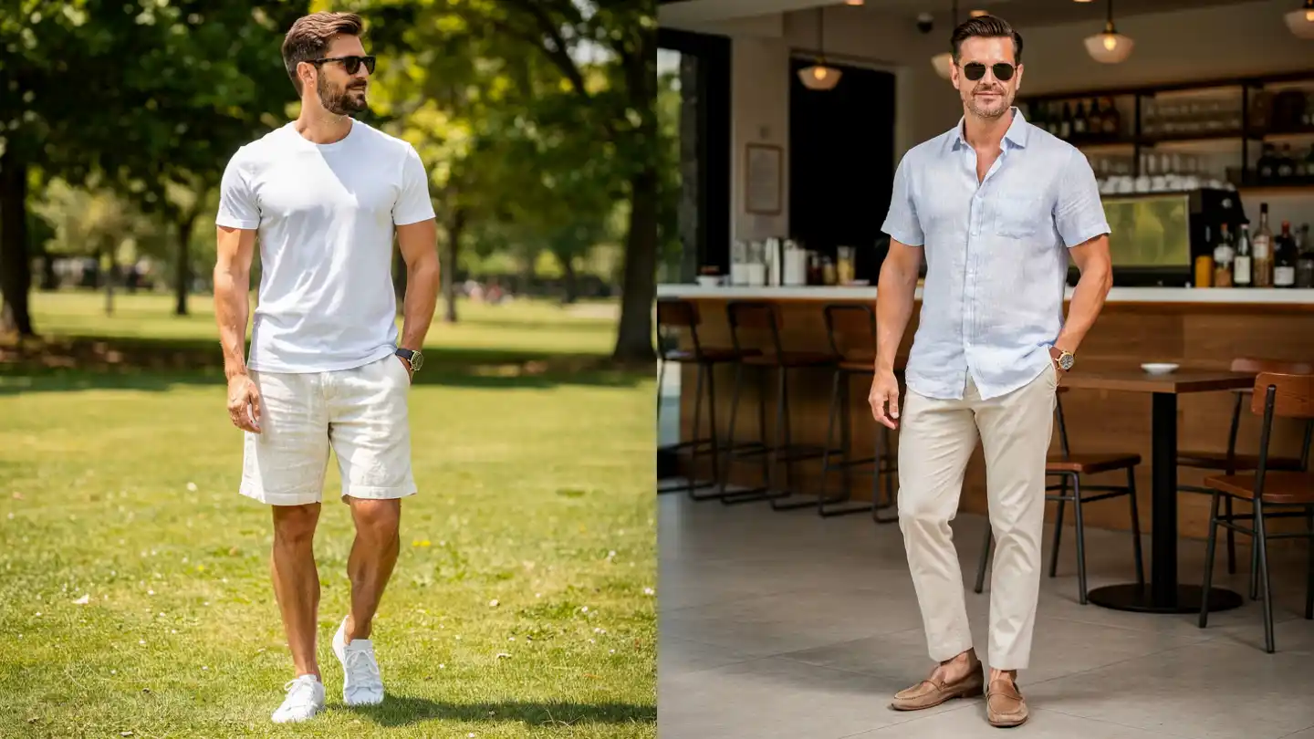 Casual vs Smart Summer Looks for Guys : Which Wins? 1 Casual vs Smart Summer Looks for Guys 3