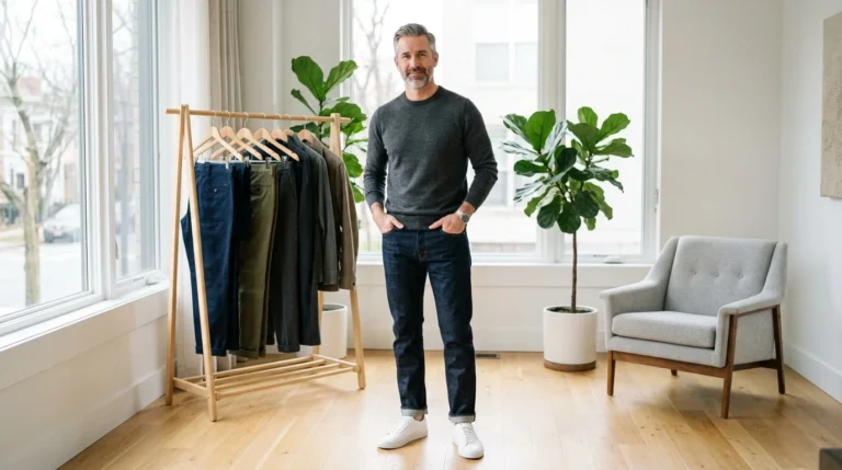 11 Minimalist Jeans and Pants for Men (All Seasons) 16 11 Minimalist Jeans & Pants for Men (All Seasons)