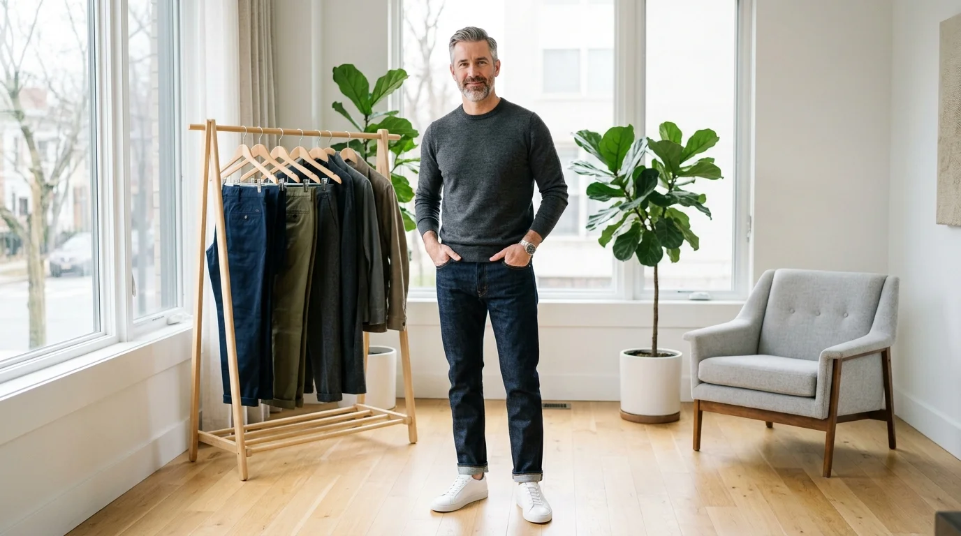 11 Minimalist Jeans and Pants for Men (All Seasons) 1 11 Minimalist Jeans & Pants for Men (All Seasons)