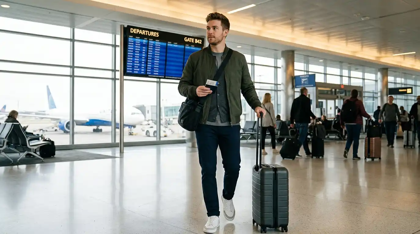 11 Airport Outfit Men Layering Tips That Actually Work