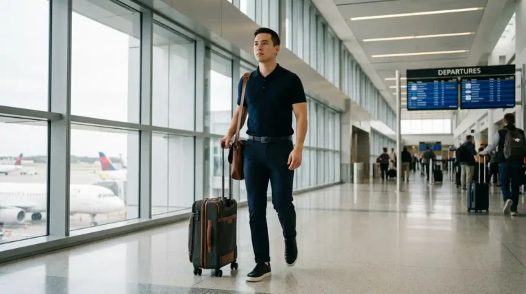 11 Airport Outfit Men Short Guys Ideas to Look Taller