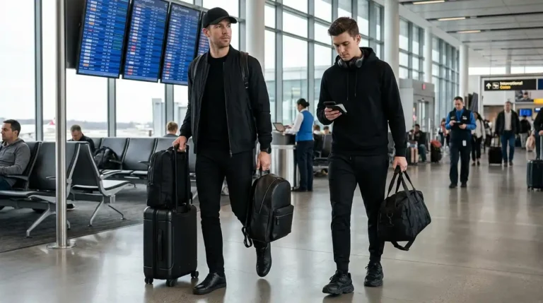 13 Airport Outfit Men All Black Combos That Always Work