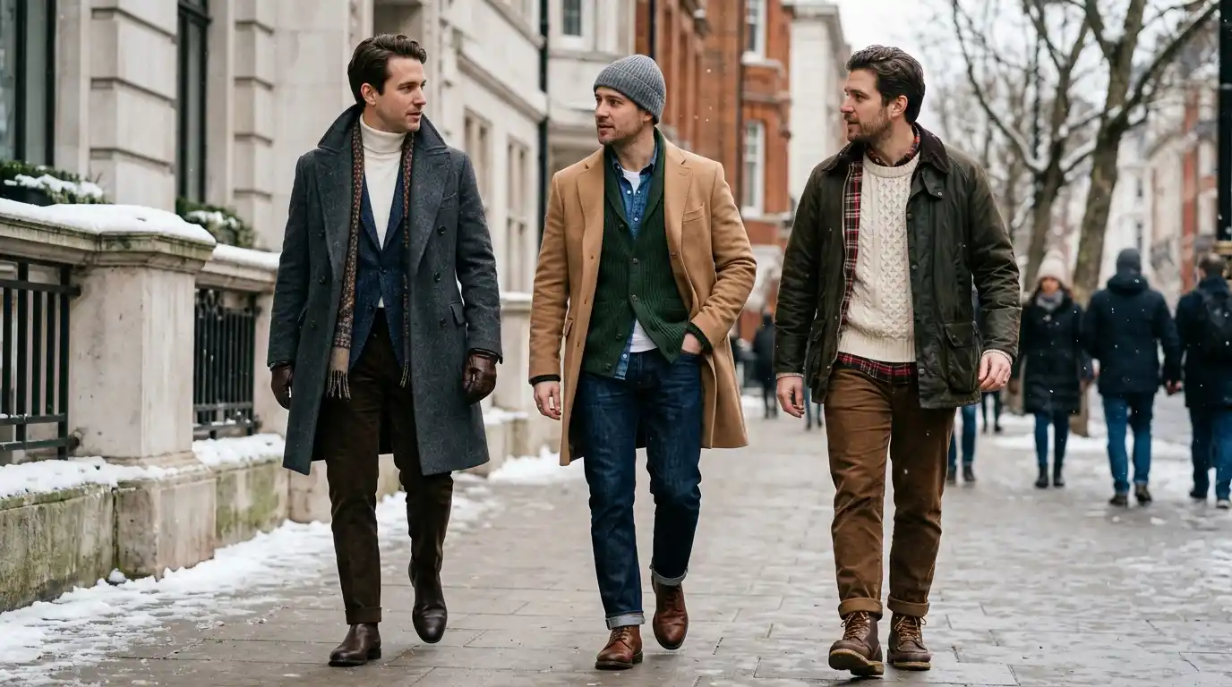 15 Classy Outfits Men Winter Combos for Cold Weather Layering