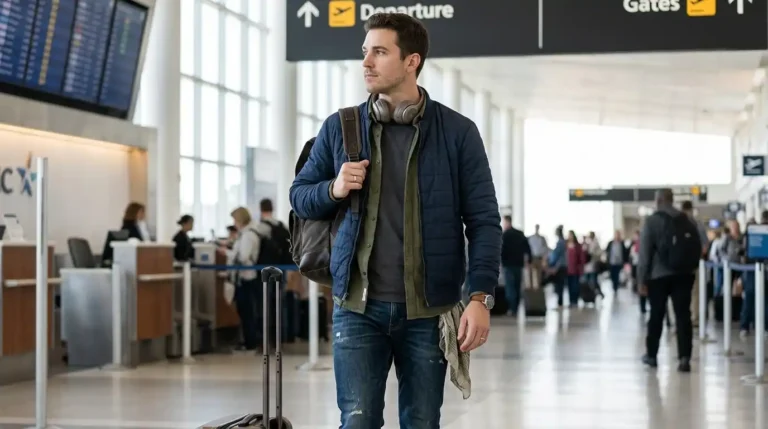 How to Layer Outfits for Men’s Travel So Clothes Don’t Wrinkle