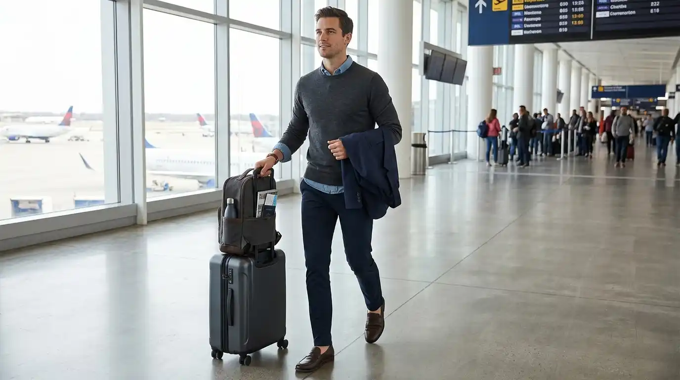 How to Pack Airport Outfit Men Carry-On the Smart Way