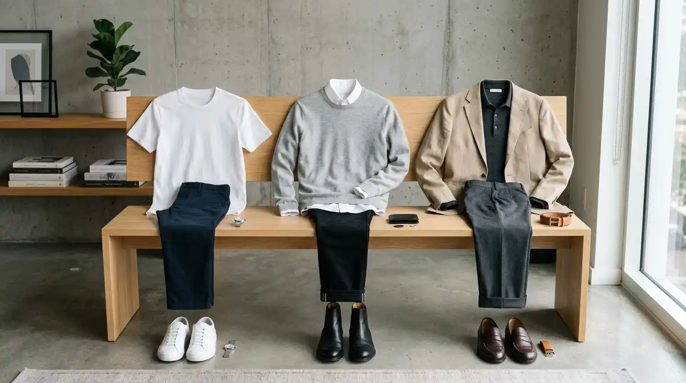 11 Minimalist Outfits for Men That Work Every Day 1 11 Minimalist Outfits for Men That Work Every Day