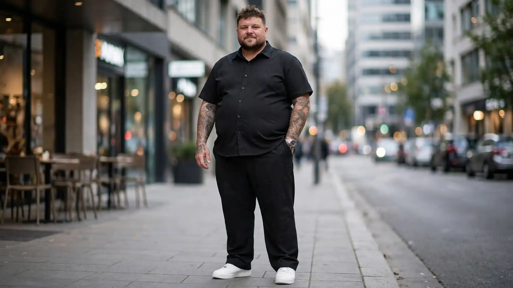 17 All-black Outfit Ideas for Plus Size Men Nobody Tells You About