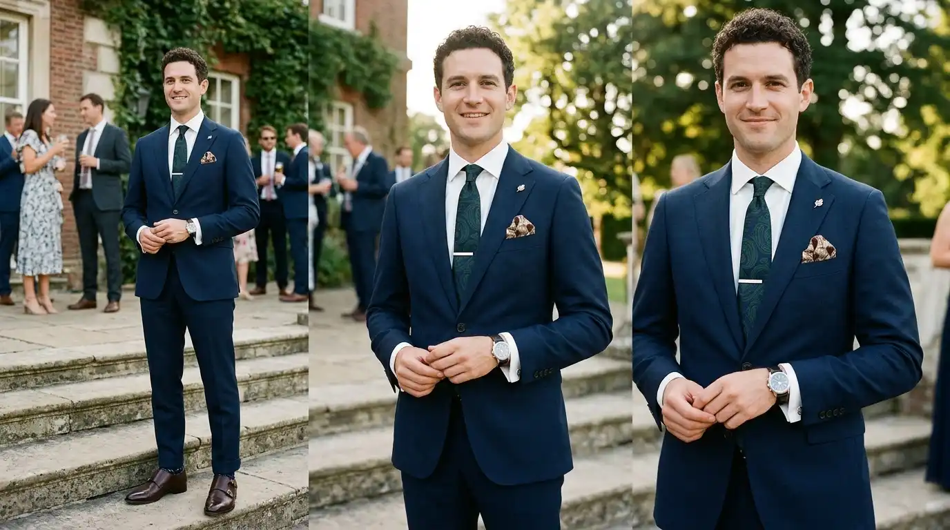 Men's Style Advice, Without the Overthinking 19 How to Accessorize Men's Wedding Guest Outfit the Right Way