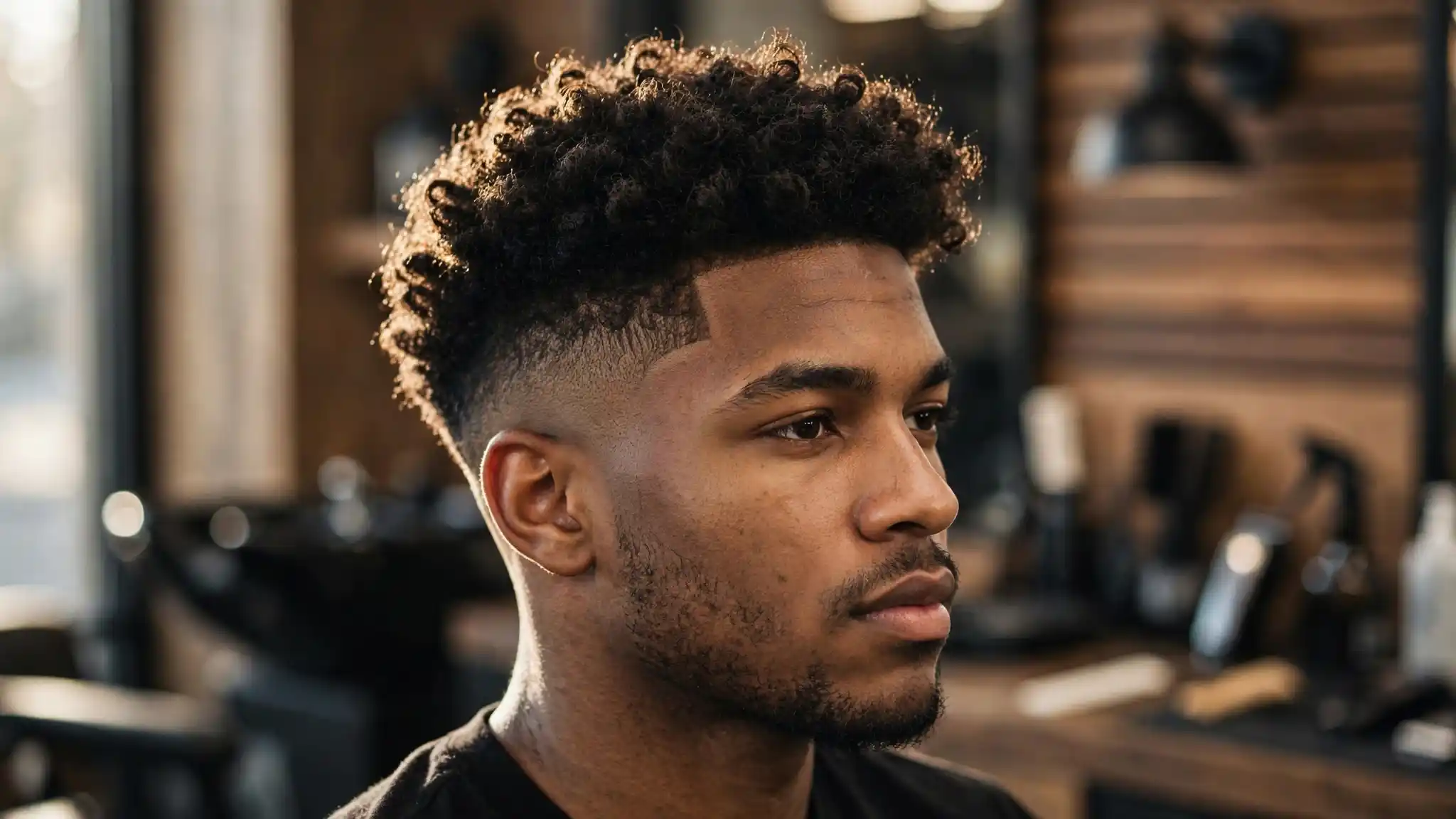 Afro Fade Haircut for Men