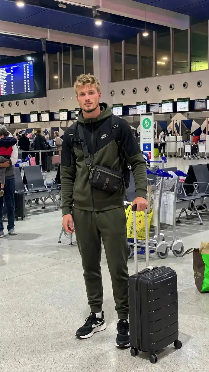 Color-Blocked Zip Hoodie With a Double Bag Setup