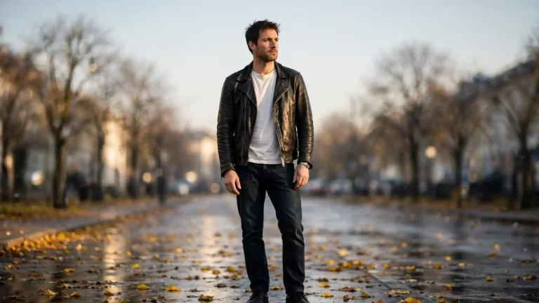 Leather Jacket Outfits for Men
